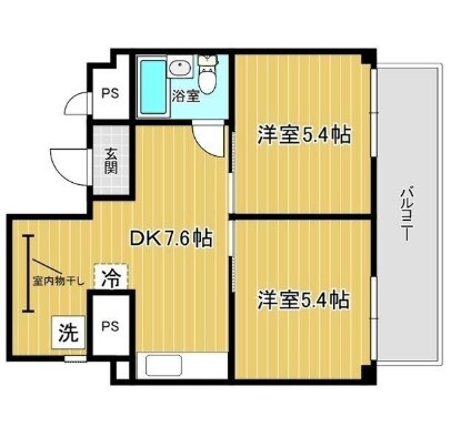 第2旭ビルの物件間取画像