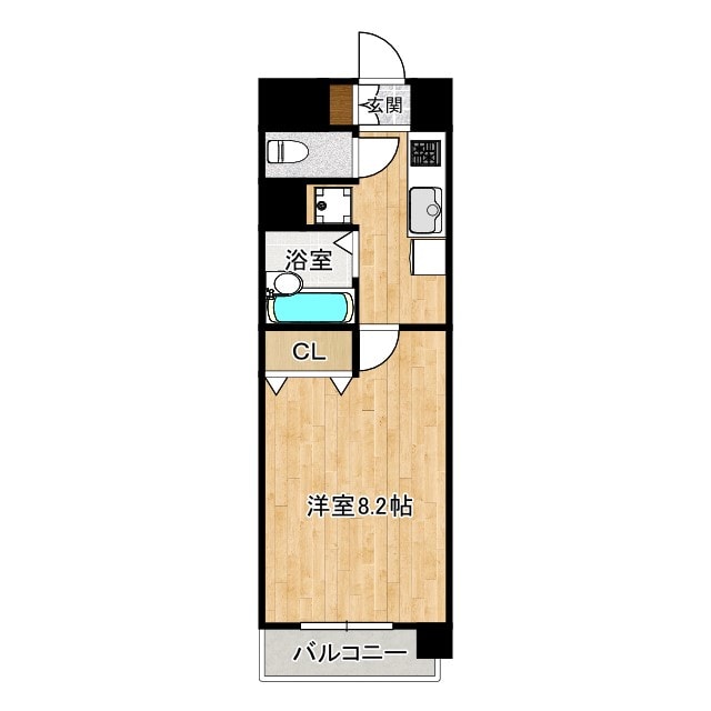 小鶴新田駅 徒歩5分 7階の物件間取画像