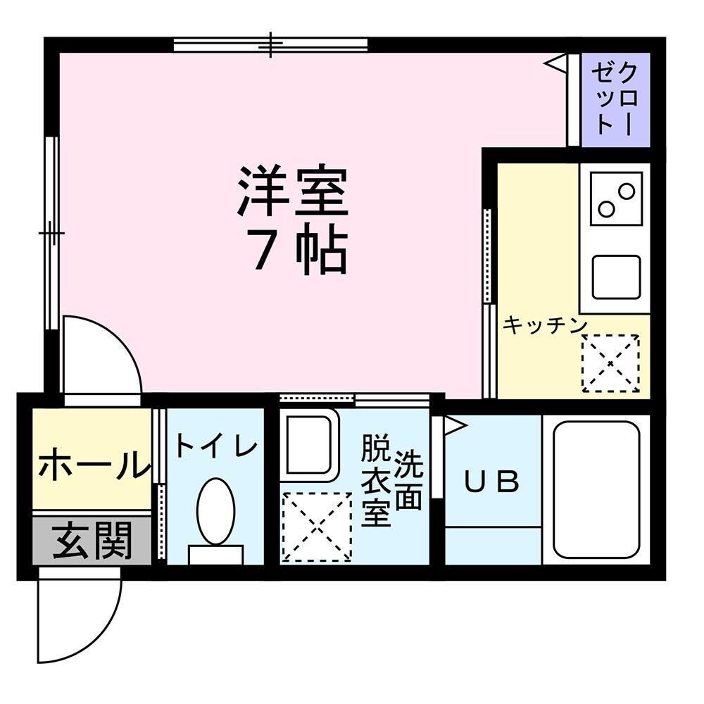 北仙台駅 徒歩9分 2階の物件間取画像