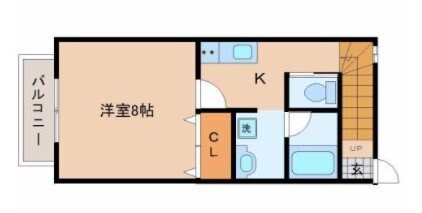 北山駅 徒歩8分 1階の物件間取画像