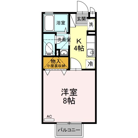 サンフラワー・Mの物件間取画像