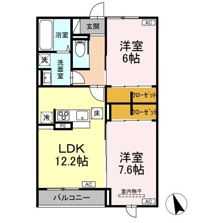 ＦＯＲＥＮＡ荒井の物件間取画像