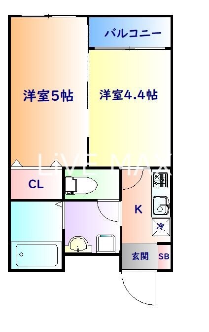 北山駅 徒歩1分 1階の物件間取画像