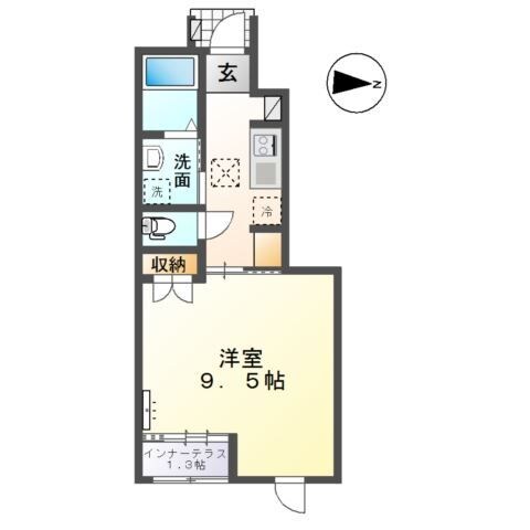 岩切駅 徒歩13分 1階の物件間取画像