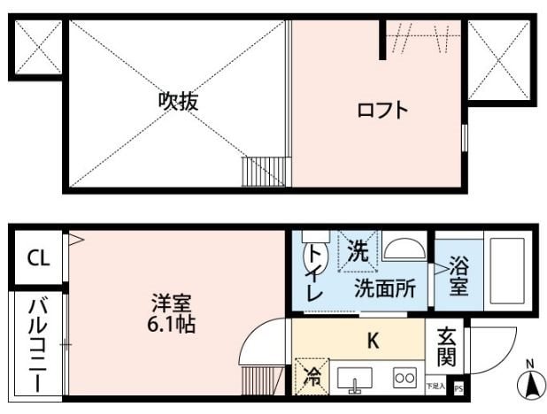 東照宮駅 徒歩12分 2階の物件間取画像