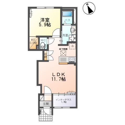 クレストコートⅡの物件間取画像