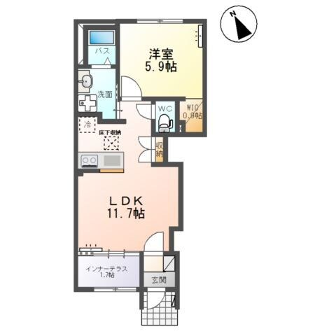 クレストコートⅡの物件間取画像