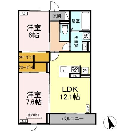 ＦＯＲＥＮＡ荒井の物件間取画像