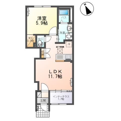 クレストコートⅡの物件間取画像