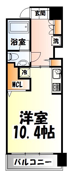 五橋駅 徒歩8分 6階の物件間取画像