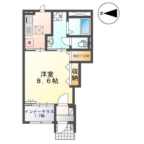 薬師堂駅 徒歩8分 1階の物件間取画像