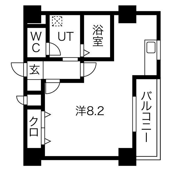 ヴィアーレ堤の物件間取画像