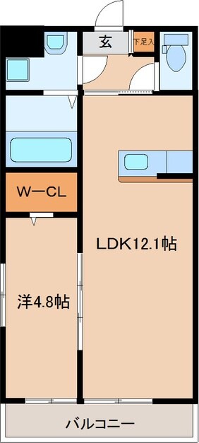 卸町駅 徒歩9分 1階の物件間取画像