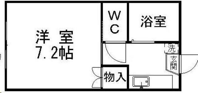 黒松駅 徒歩3分 1階の物件間取画像