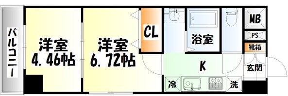 河原町駅 徒歩3分 3階の物件間取画像