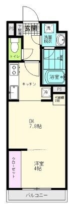 陸前原ノ町駅 徒歩7分 4階の物件間取画像