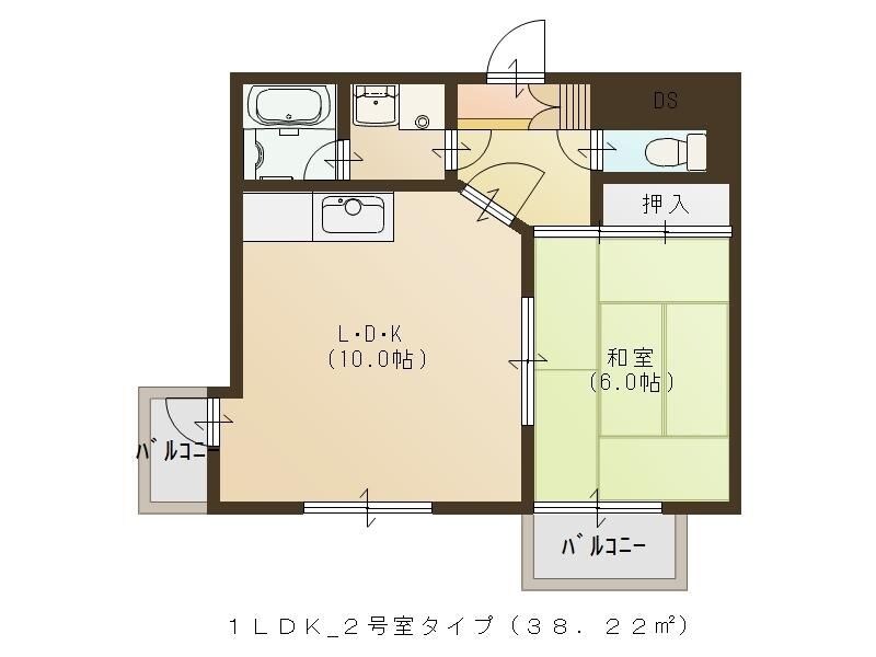 KS宮城野の物件間取画像