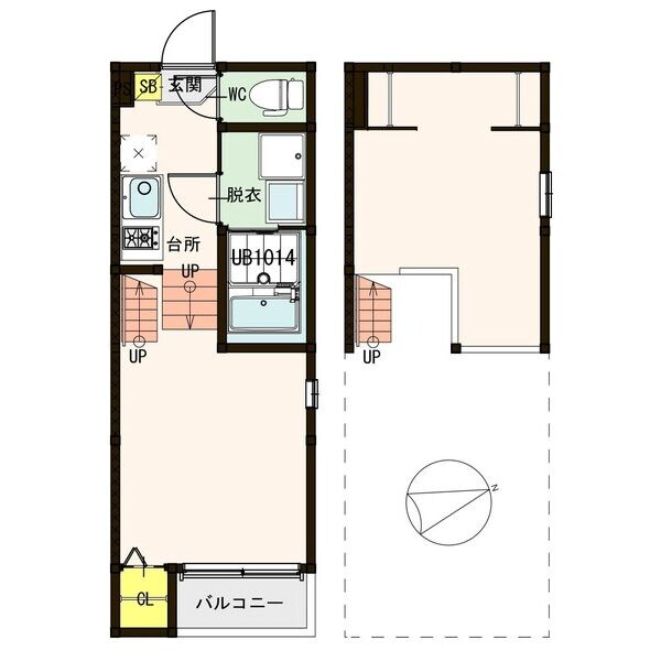 コンフォール仙台若林の物件間取画像