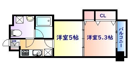 勾当台公園駅 徒歩8分 4階の物件間取画像