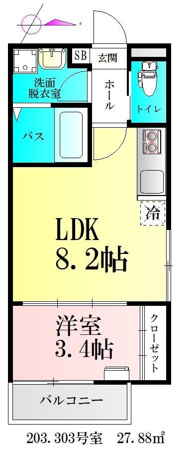 仮)BAU宮町1号棟の物件間取画像