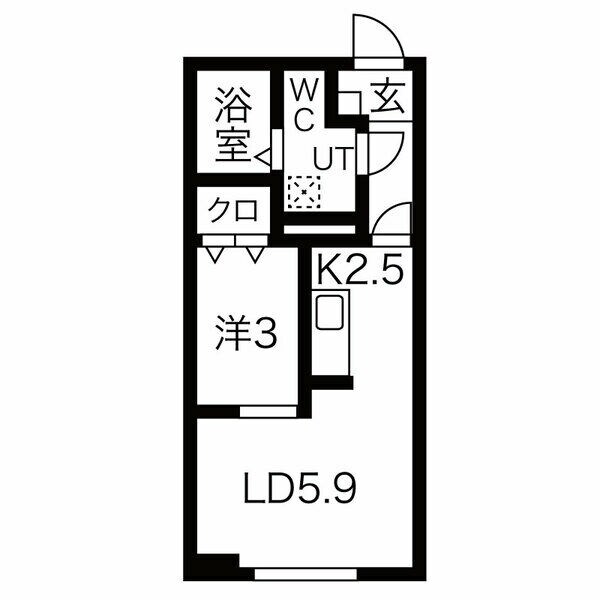 国見駅 徒歩7分 2階の物件間取画像