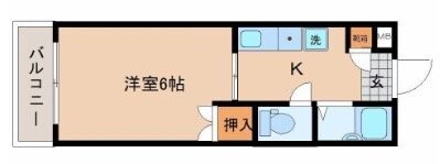 東照宮駅 徒歩7分 2階の物件間取画像