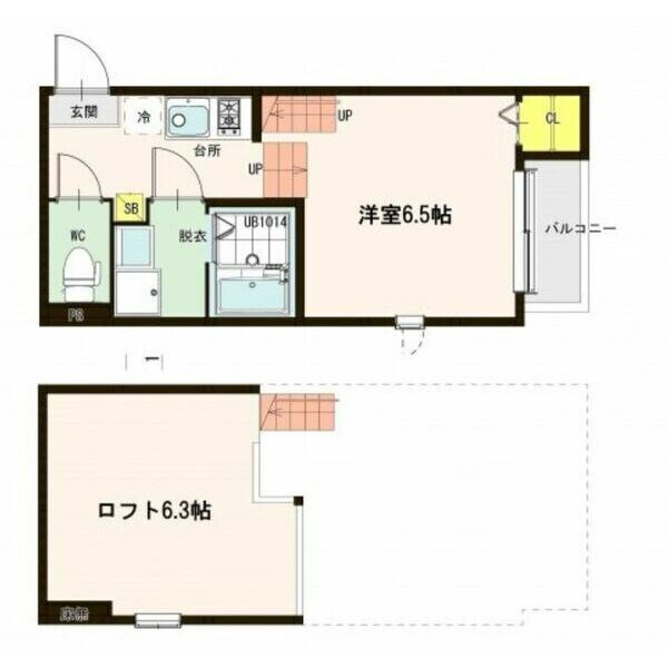 苦竹駅 徒歩7分 1階の物件間取画像