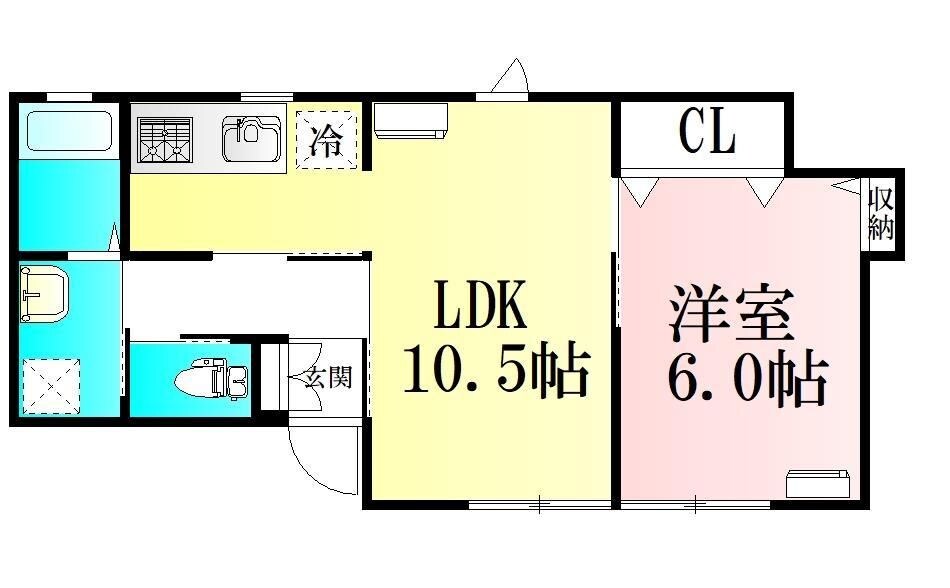 フォレスティ花の物件間取画像