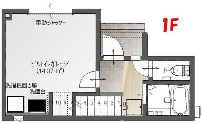 ガレージハウス桜木の物件間取画像