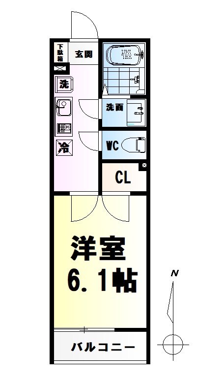 ヴィレッタ晩翠の物件間取画像