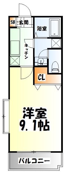 国際センター駅 徒歩5分 2階の物件間取画像