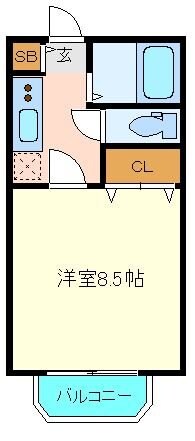 福田町駅 徒歩10分 1階の物件間取画像