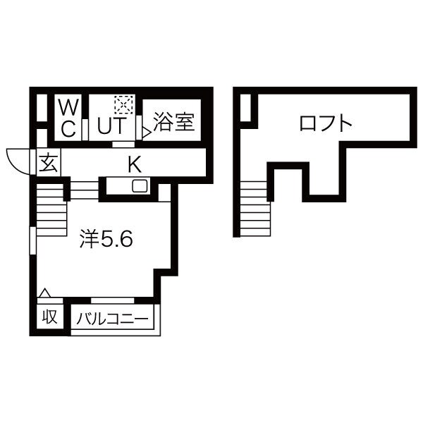 unリヴィエール高松の物件間取画像