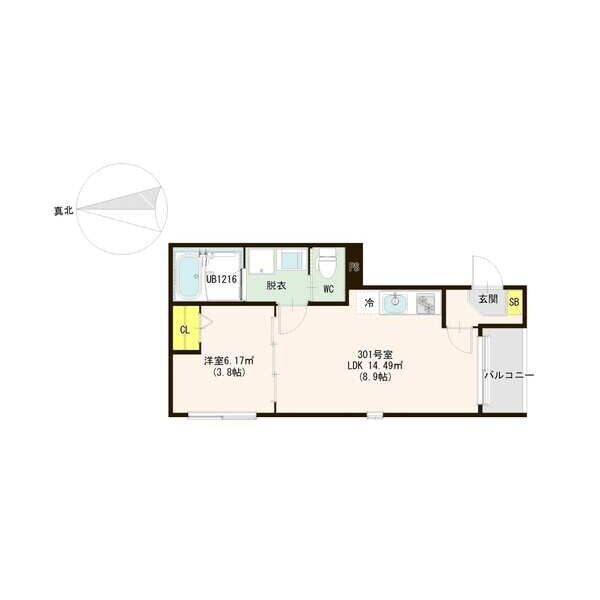 ハーモニーテラス福住町Ⅳの物件間取画像