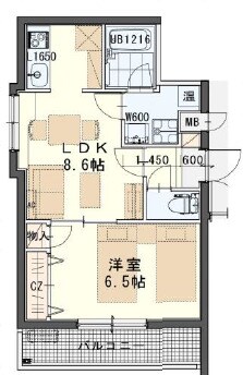 北仙台駅 徒歩6分 3階の物件間取画像