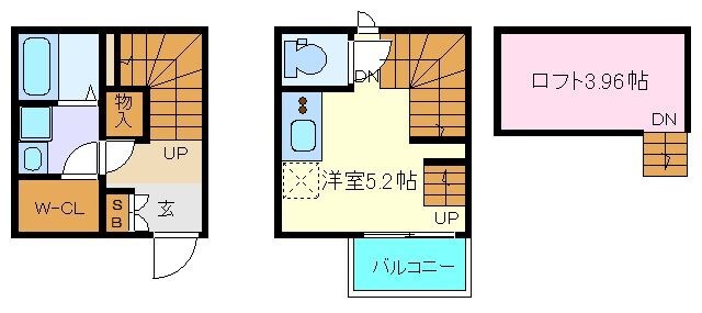 ラ・ネージュ河原町の物件間取画像