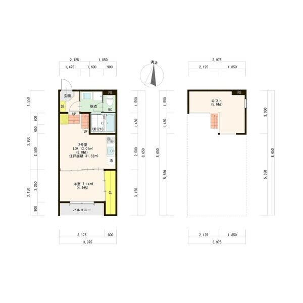 福田町駅 徒歩10分 2階の物件間取画像