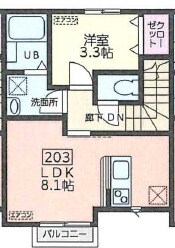 富沢駅 徒歩6分 2階の物件間取画像