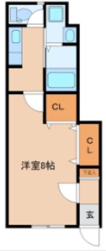 愛宕橋駅 徒歩3分 1階の物件間取画像