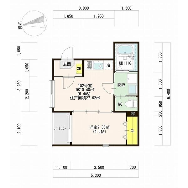 八乙女駅 徒歩8分 1階の物件間取画像