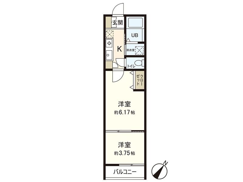 Ａｚｕｌ八木山Ⅰの物件間取画像