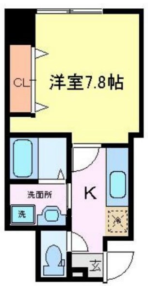 宮城野通駅 徒歩8分 4階の物件間取画像