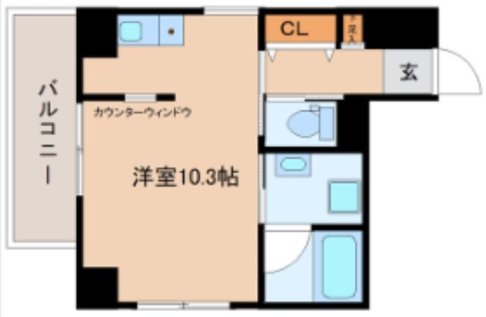 長町駅 徒歩3分 9階の物件間取画像