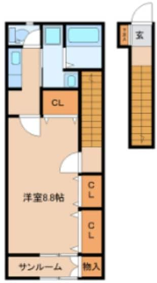 愛宕橋駅 徒歩3分 2階の物件間取画像