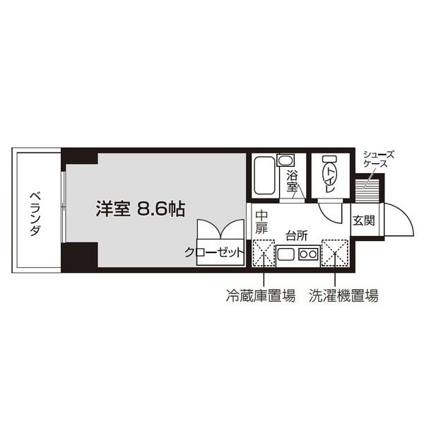 宮城野通駅 徒歩4分 7階の物件間取画像