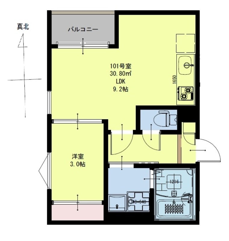 東照宮駅 徒歩6分 1階の物件間取画像