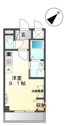 台原駅 徒歩10分 3階の物件間取画像