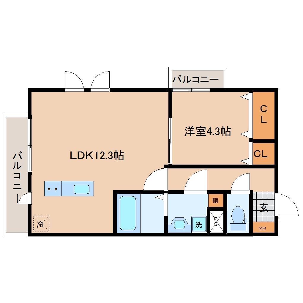 Mea.nui上杉の物件間取画像