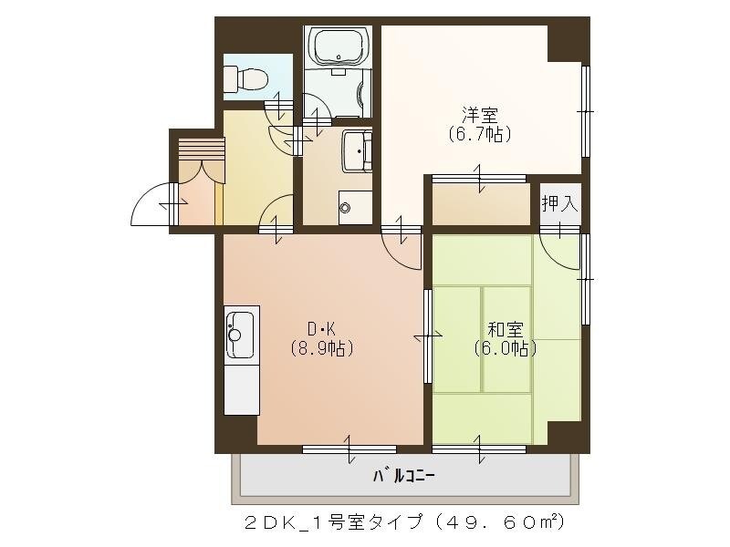 KS宮城野の物件間取画像