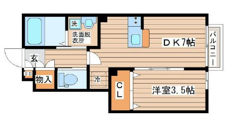 薬師堂駅 徒歩5分 1階の物件間取画像